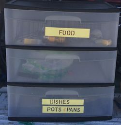 3 large drawers excellent cond
