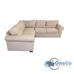 Ivory Sectional Couch Sofa *Free Delivery**