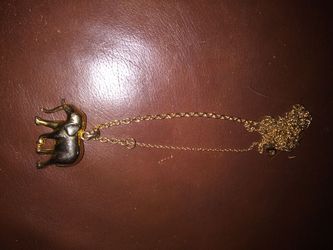 Long elephant necklace