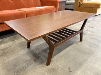 JOYBIRD Cullen Mid-Century Style Coffee Table with Walnut Veneer