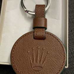 Rolex Keychain Signature Leather Keyring Keychain 