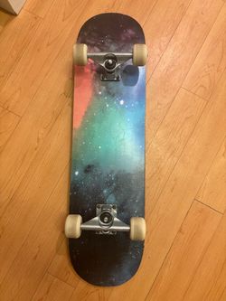 Skateboard with Galaxy Graphic