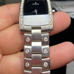 Movado Eliro Diamond Rectangle Black Dial Stainless Steel Ladies Watch for Sale in Menifee CA OfferUp