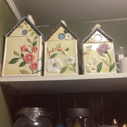 Home Interior Botes De Cerámica Con Tapadera 