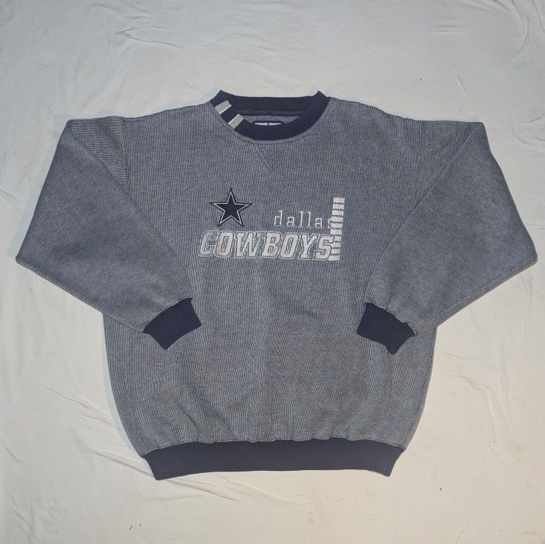 Vintage Dallas Cowboys Logo Athletic NFL Pullover Sweater Size XL Embroidered