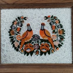 Antique Wood Framed  Art Work