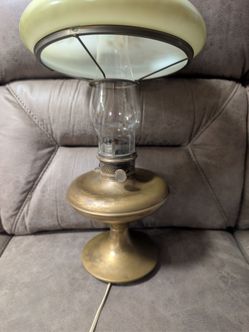 Vintage glass table lamp