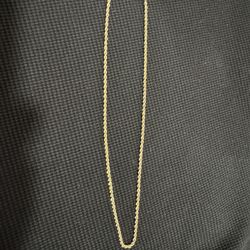 Gold rope chain 10k 12.2g 