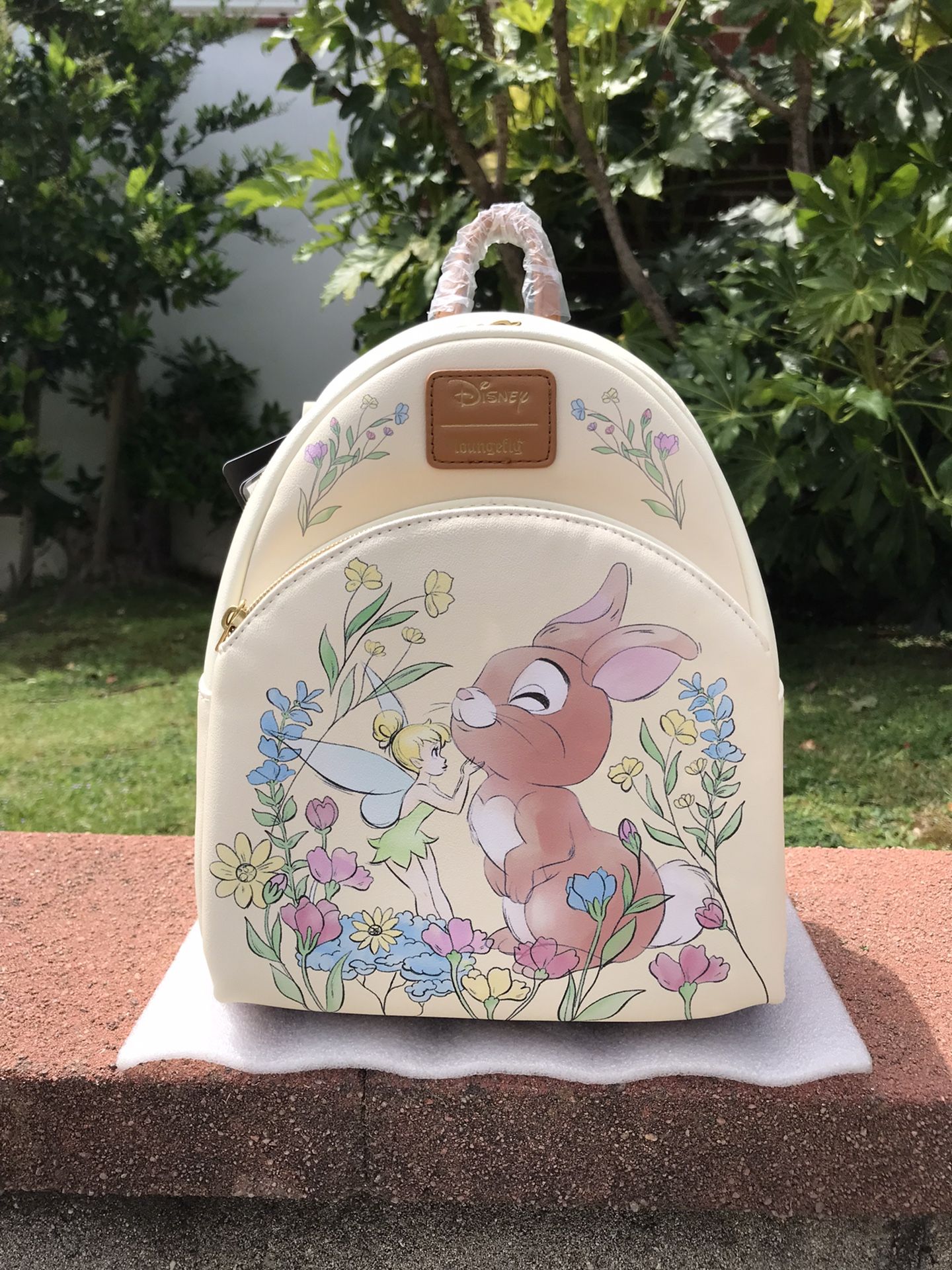 DISNEY LOUNGEFLY TINKER BELL & BUNNY MINI BACKPACK 