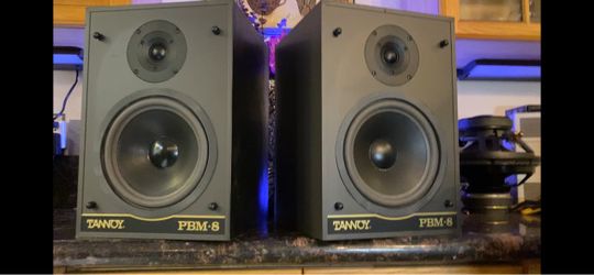 8” Tannoy 2-way studio monitors