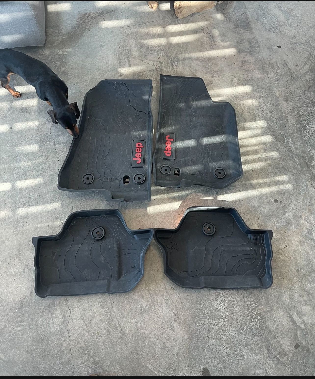 Jeep Wrangler Rubber Floor Mats (2 Door JL)
