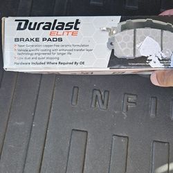 Brand: Duralast Elite

Part Number: DE1736

Type: Ceramic brake pads