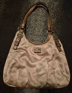 Coach Madison dotted op art Maggie shoulder bag style 16505