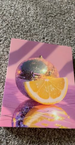 Lemon disco ball picture