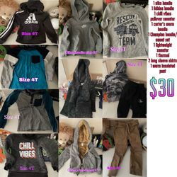 Toddler Boys 4T Size Clothing Bundle