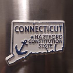 VTG Connecticut Refrigerator Fridge Magnet Souvenir Hartford Constitution State