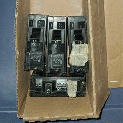 Commercial / Residential Electrical Breakers. 15 amp