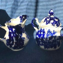 Flow Blue Sugar & Creamer 