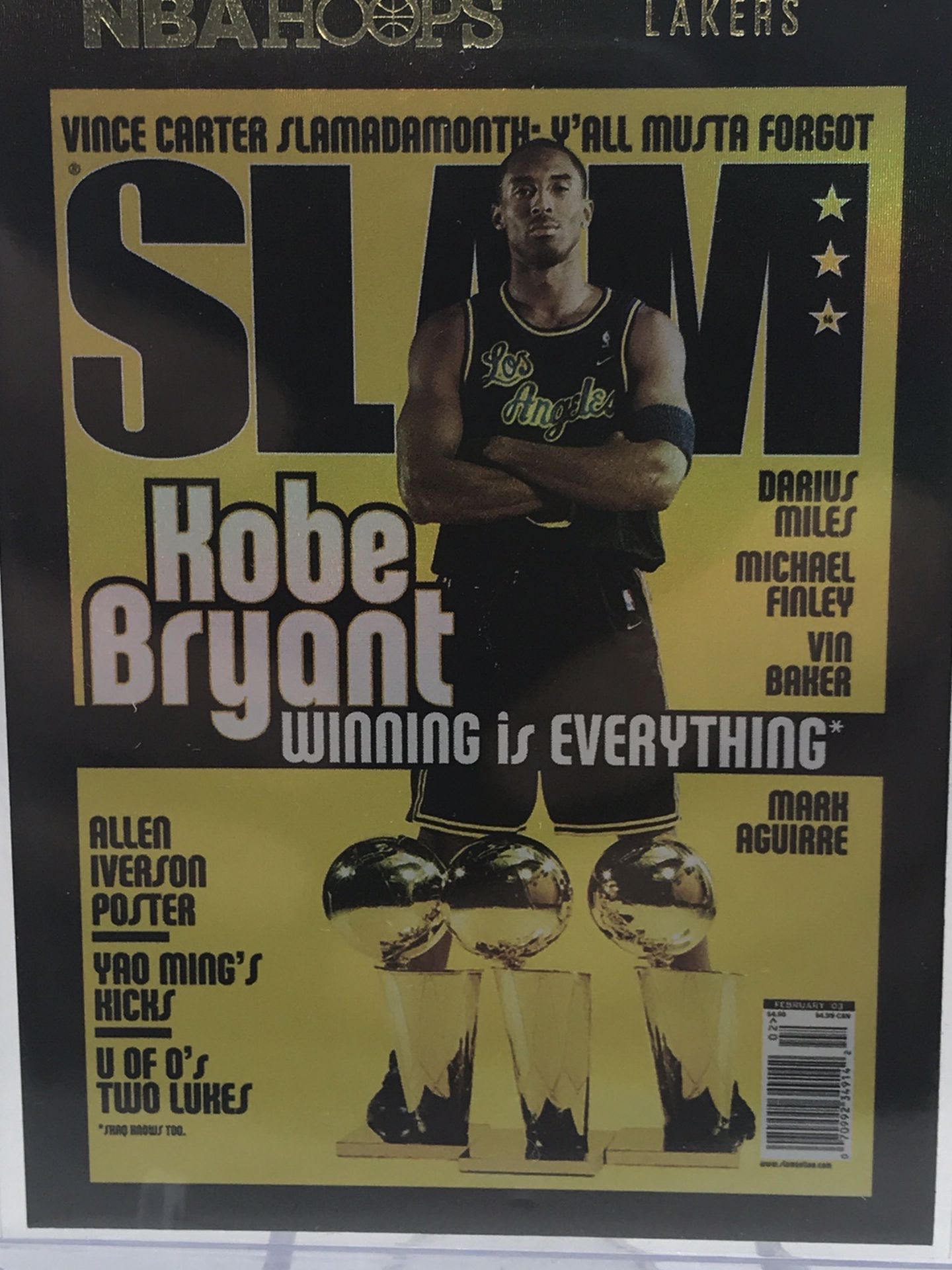 Kobe Bryant NBA Hoops Slam Holo