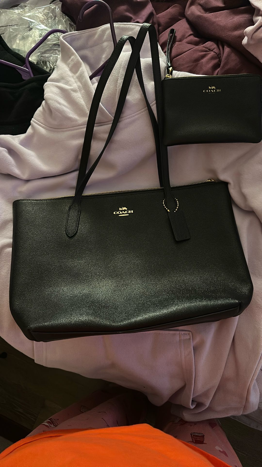 Coach Purse And Wrist Purse Like New