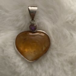 925 Silver Crystal Pendant 