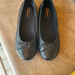 Safe T Step Sasha Ballet Flat, Black, size 5.5