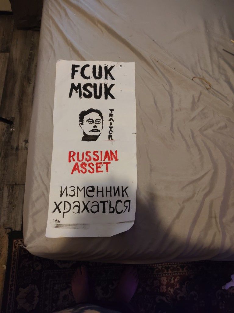 Musk Protest Poster