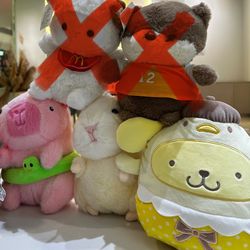 Plush, Plushie/Plush Lot - Capybara & Pompompurin Plush Squishmallow WITH TAGS