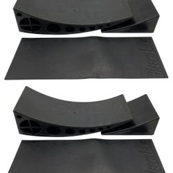 Beech Lane Camper Leveler 2 Pack - Precise Camper Leveling, Includes Two Curved Levelers, Two Chocks, and Two Rubber Grip Mats, Heavy Duty Leveler Wor