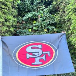 San Francisco 49ers Black 3x5 Flag Banner