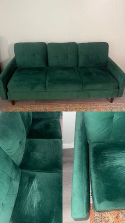Green Velvet Couch