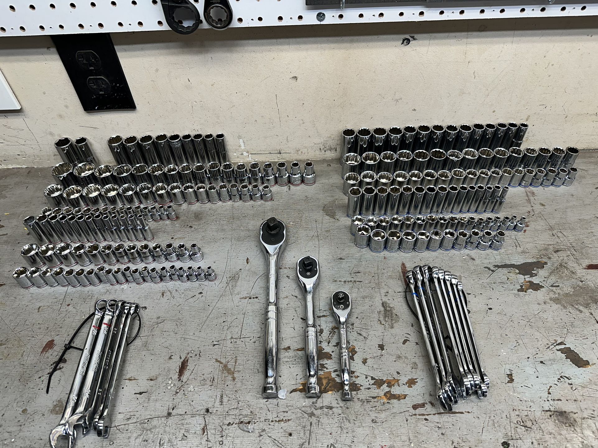 Kobalt 1/4”, 3/8”, and 1/2” Drive Sockets and Wrenches