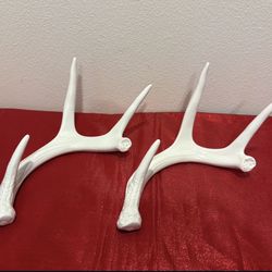 White Christmas Glass Antler Home Decor - Simi Valley