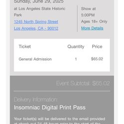 Martin Garrix Ticket (Sunday)