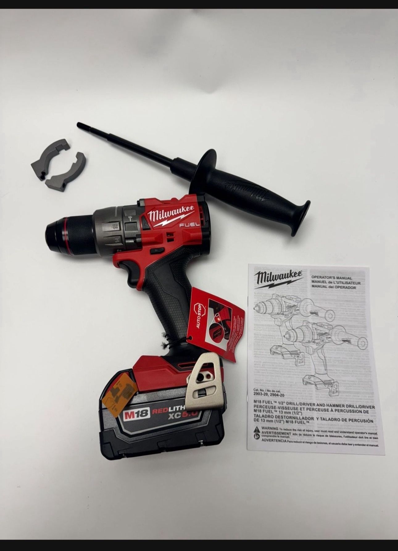 🔥Milwaukee M18 FUEL Gen-4 Brushless Hammer Drill 2904-20 + battery 5.0