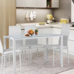 NEW - Dining Table Set 5 Piece For 4