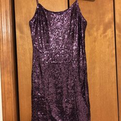 Women’s Size Small Purple Sequin Dress In Size Small By Lulus