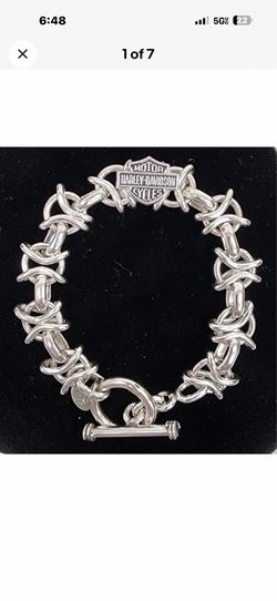 Harley Davidson Sterling silver bracelet
