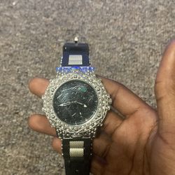 Bust Down Panther Watch