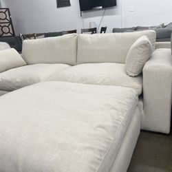 102” SUPER Plush Feather Cloud Sectional Sofa Couch