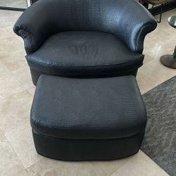 Swivel Chair And Ottoman