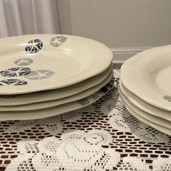 Coldwater Creek Sand Dollar Dish Set - Service For 8