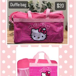 Hello Kitty Duffle Bag $20