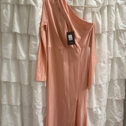 Fashion Nova Pretty Hurts Dress Color Blush 