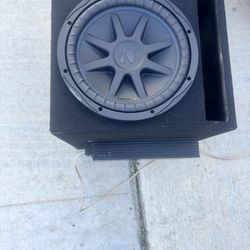 Subwoofer + Amp + Wiring + Box 