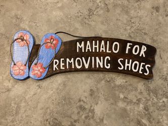 Hawaiian Welcome Sign