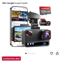 4K+4K Dash Cam Front and Rear