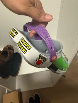 Buzz lightyear crocs. 13c