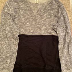 H & M Black/Gray Sweatshirt Small