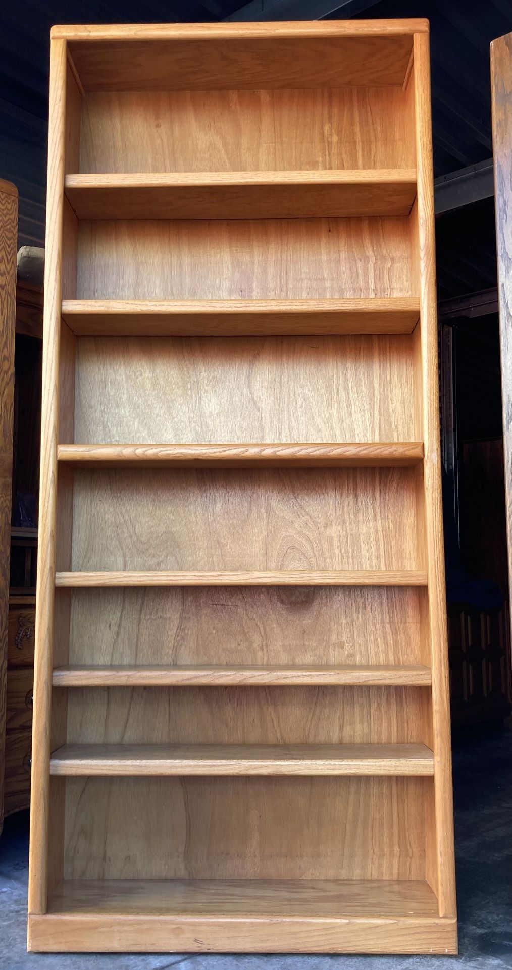 7 Tier Oak Bookcase / Bookshelf / Storage Display Shelving